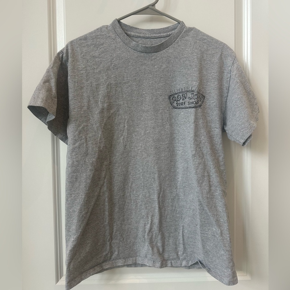 Ron Jon Gray Short Sleeve Logo Tee